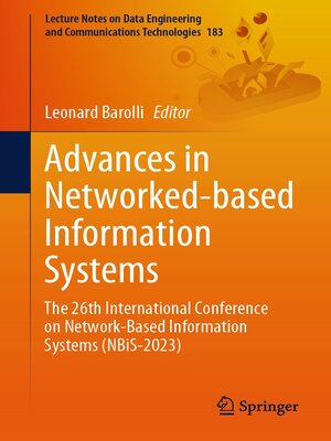 cover image of Advances in Networked-based Information Systems
